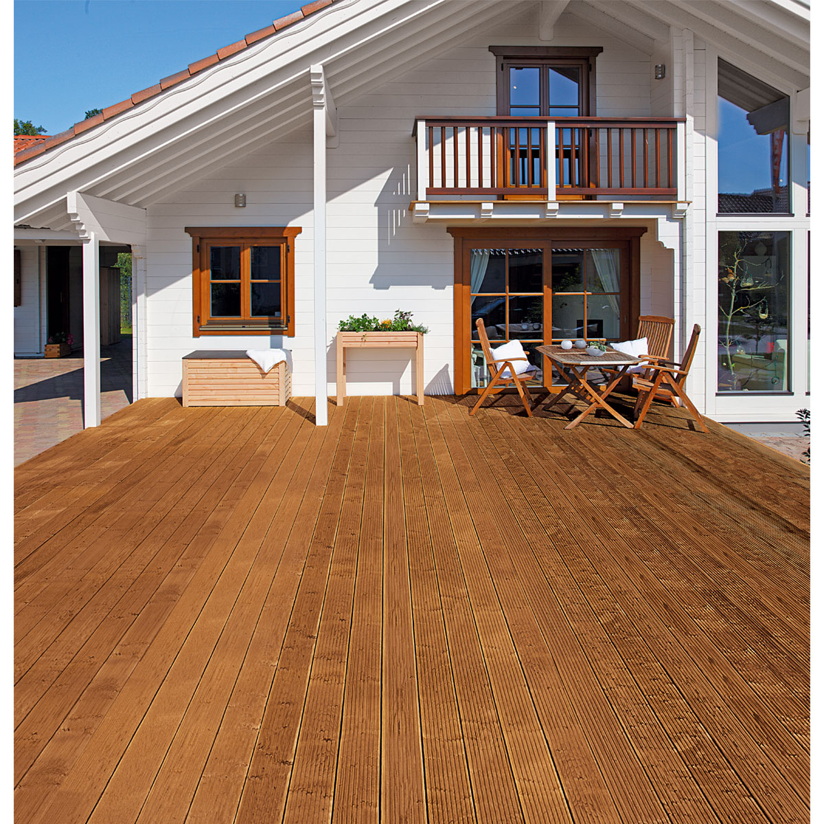Rettenmeier Terrassendiele Kiefer/Teak 400 x 14,5 x 2,8 cm Bild 5