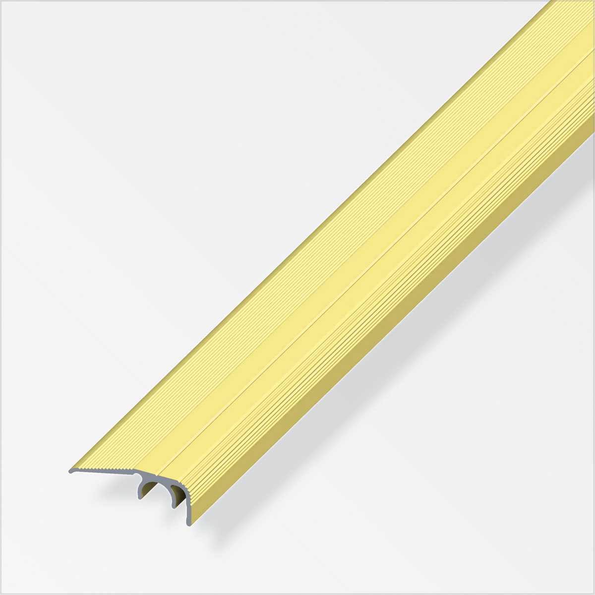 Alfer Abschluss-Profil Clipstech 32 x 12,5 mm 1m messing Bild 1