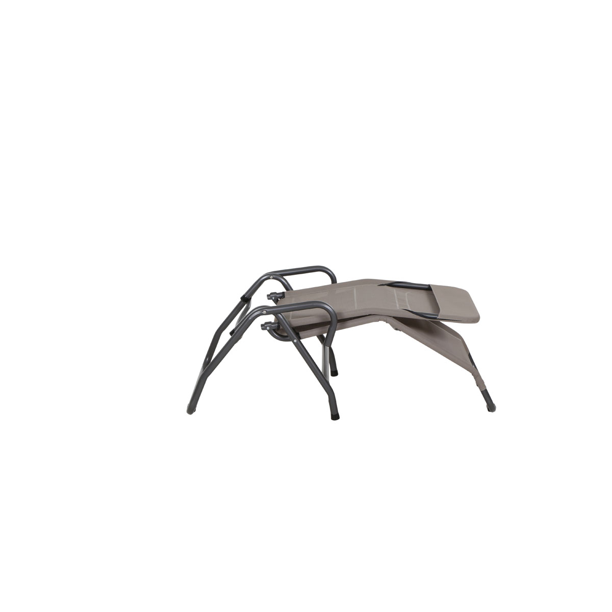 Kippliege Bito 139 x 72 x 118 cm 1-fach verstellbar anthrazit/taupe Bild 5