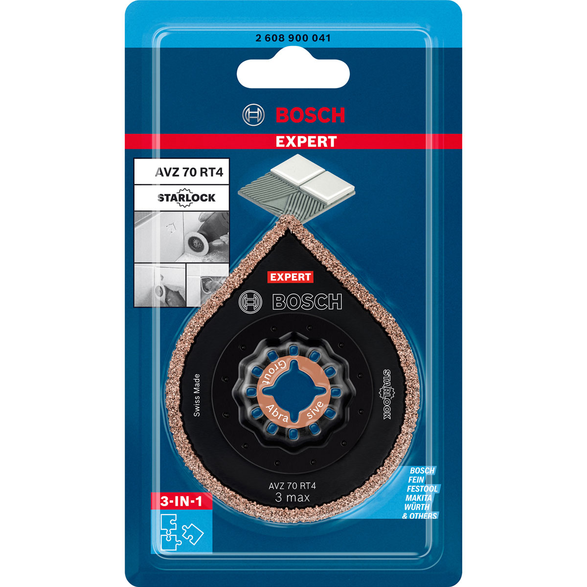 Bosch Professional  Expert 3 max AVZ 70 RT4 Platten zum Entfernen von Fugen Bild 2