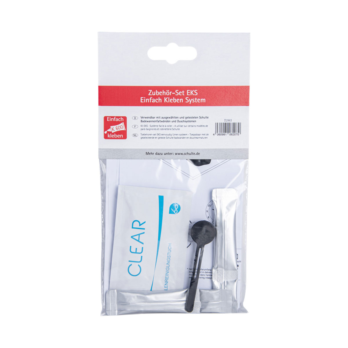 Schulte Zubehör-Set Einfach-Kleben-System 3-teilig Bild 2