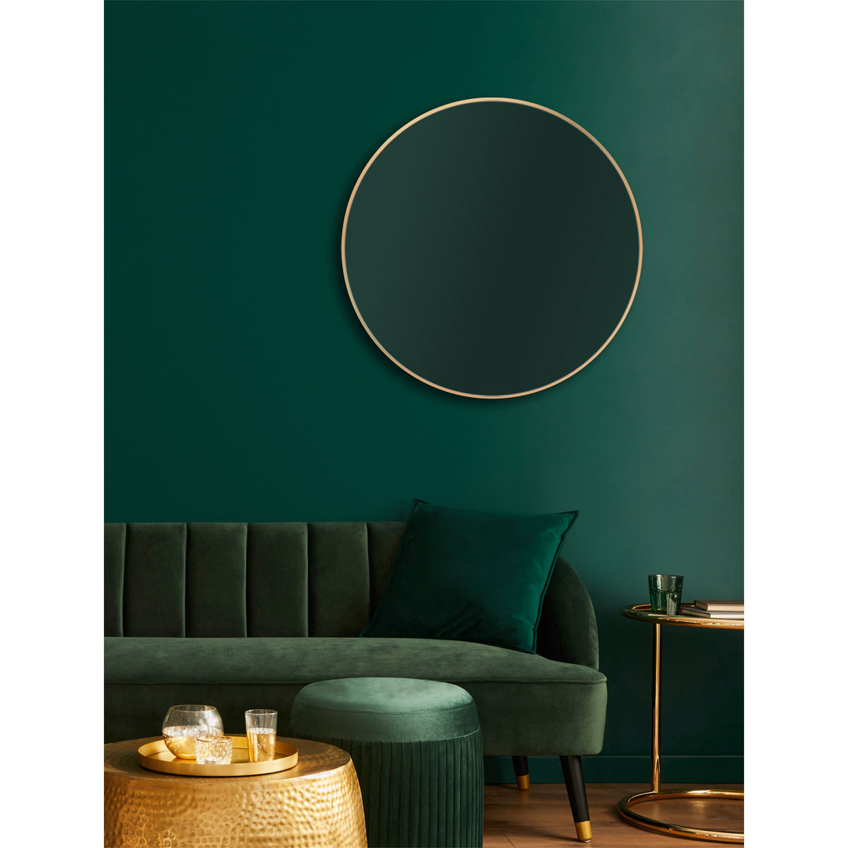 DSK  Design Spiegel Silver Coiffeur Gold Dm 80 cm Bild 6