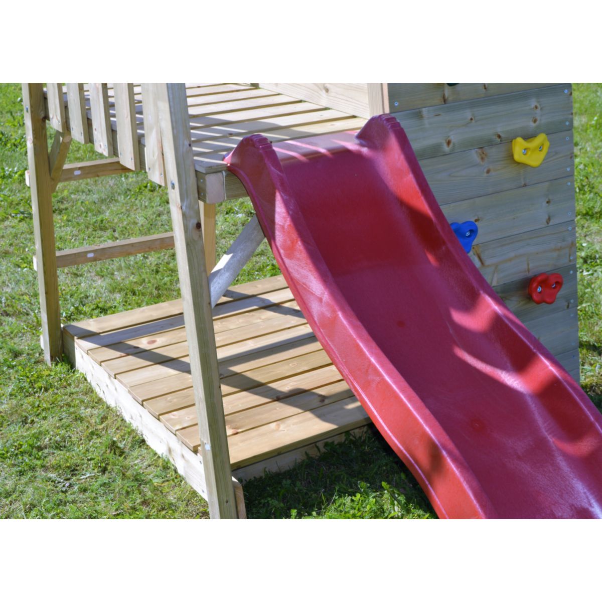 Wendi Toys Spielhaus Hase inkl. Rutsche und Kletterwand 260x110x270 cm Bild 3