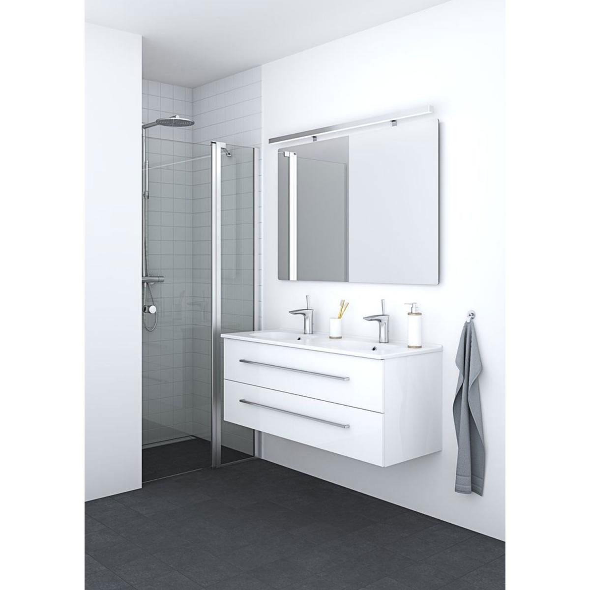 Scanbad SET Match Drehtür mit Festteil und Anschlagprofil Bild 2