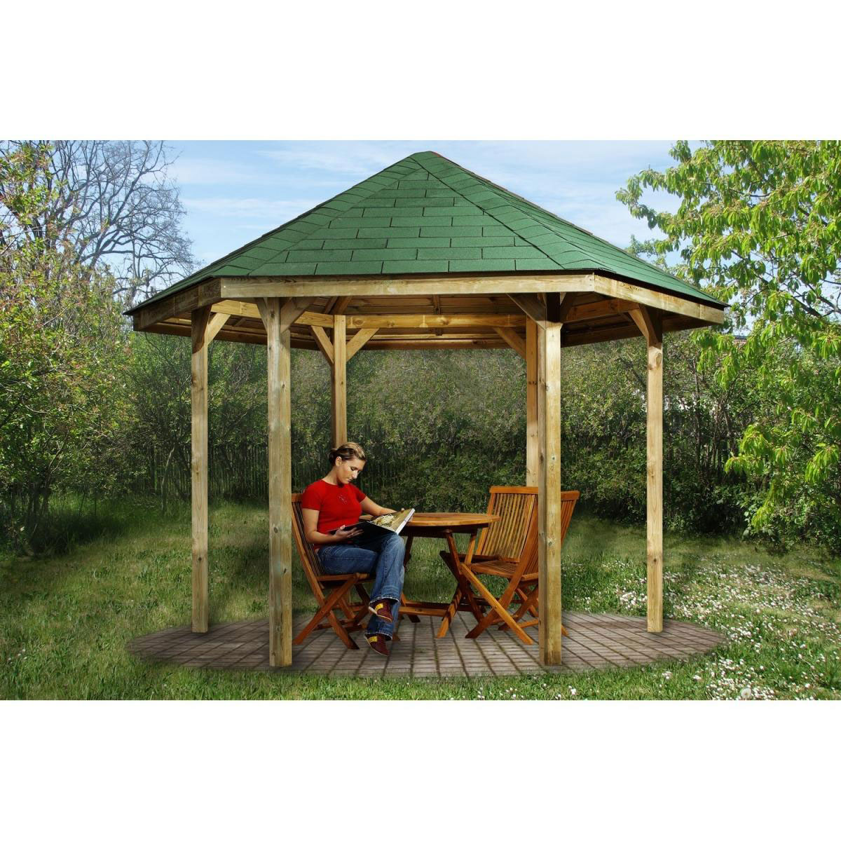 Weka Pavillon 656 Größe 1 326 x 376 x 208 cm Bild 2