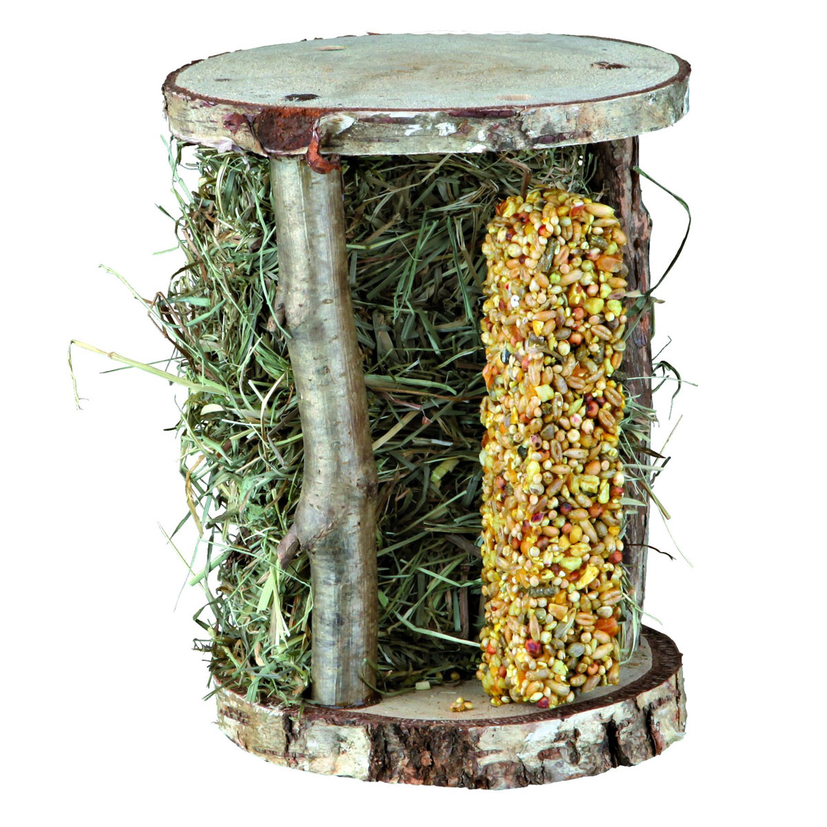 Trixie  Holzturm HeuKnusperstange 13 x 17 x 13 cm