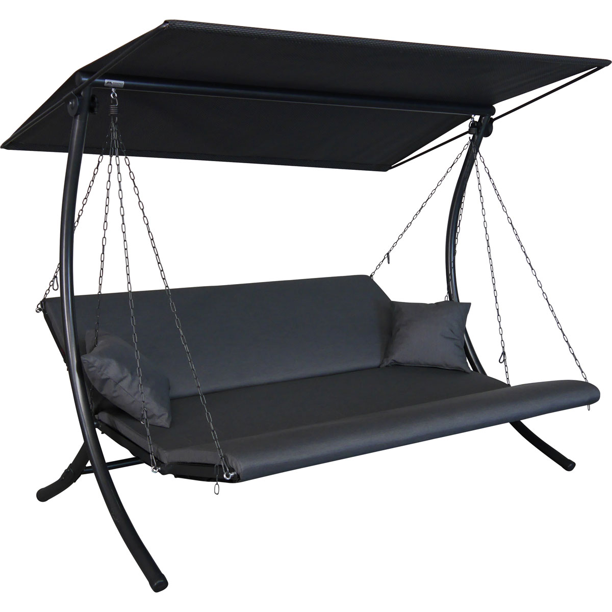 Angerer Freizeitmöbel GmbH Hollywoodschaukel Swing 3-Sitzer Zip anthrazit