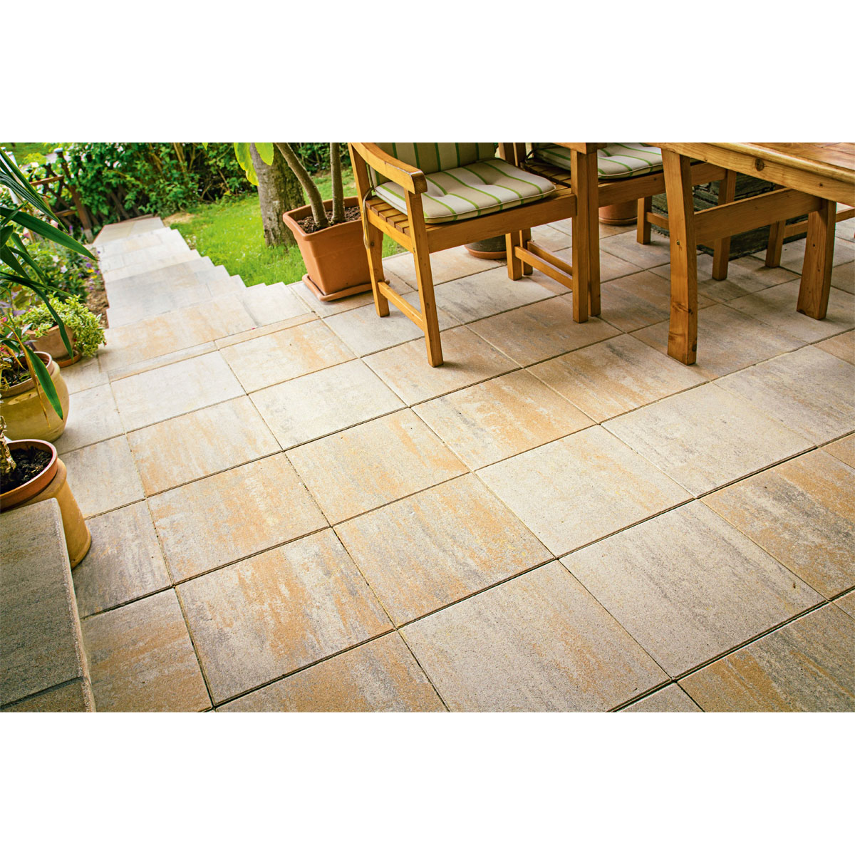 Terrassenplatte Toscana muschelkalk 40 x 40 x 4 cm Bild 2