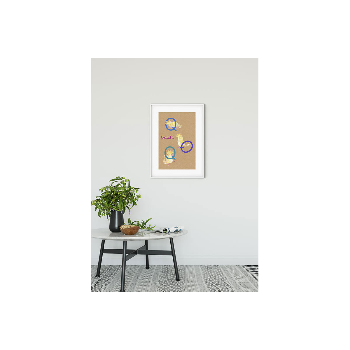 Komar  Wandbild ABC Animal Q 50x70 cm