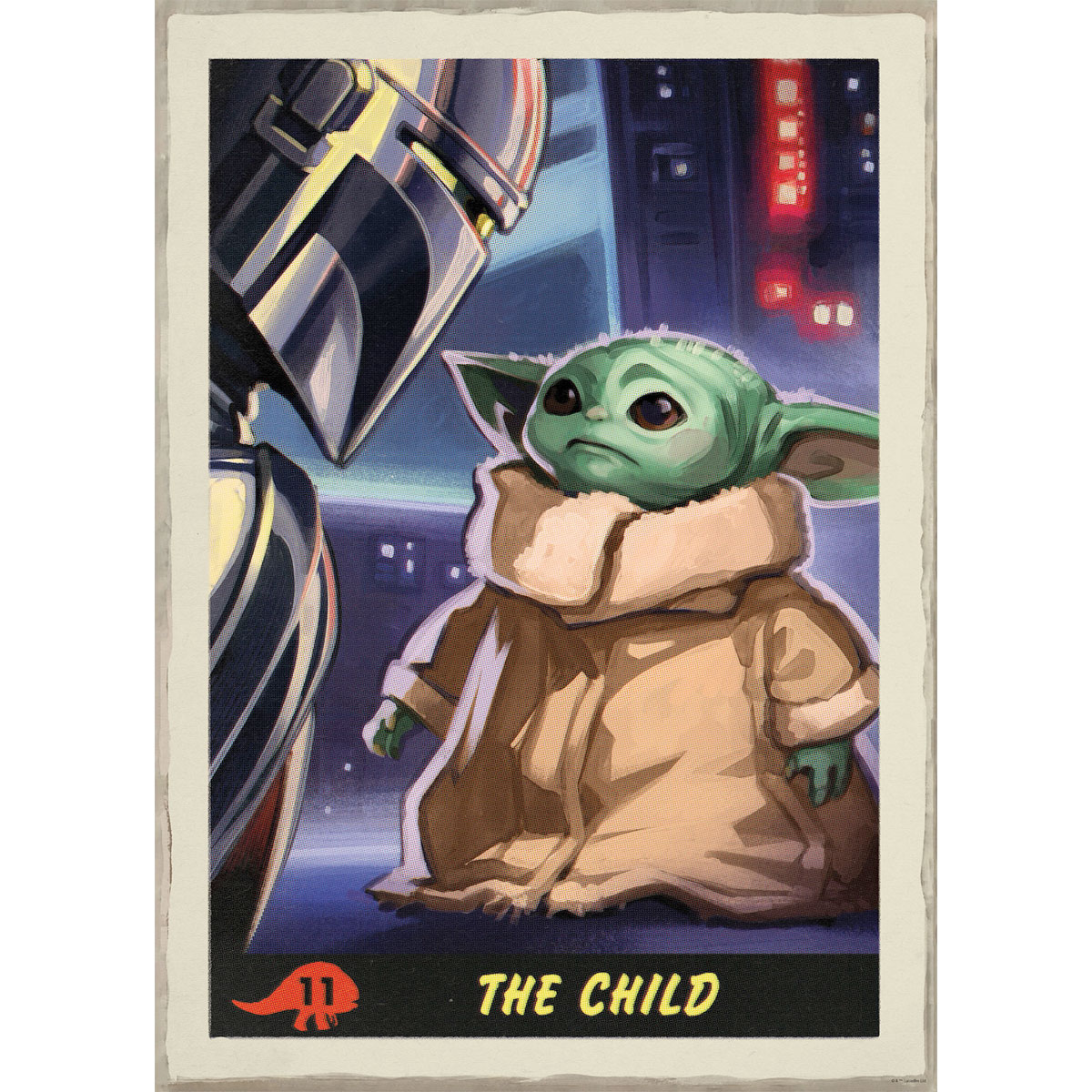Komar  Wandbild Mandalorian The Child Trading Card 30x40 cm Bild 2