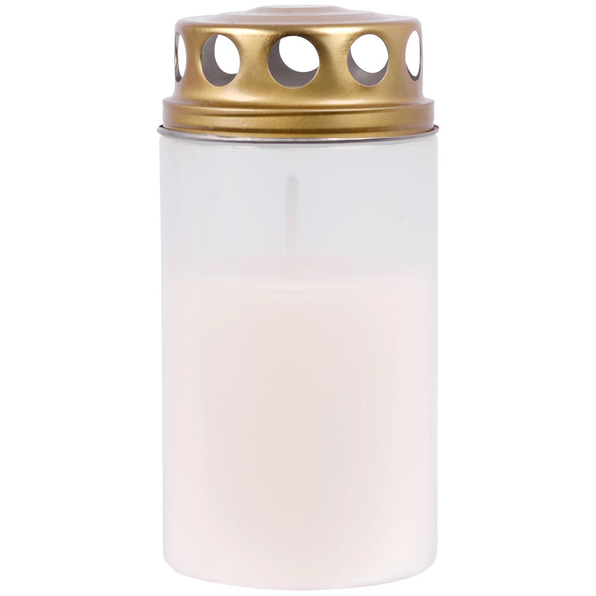 Müller Kerzenfabrik Grablicht mit Deckel transparent