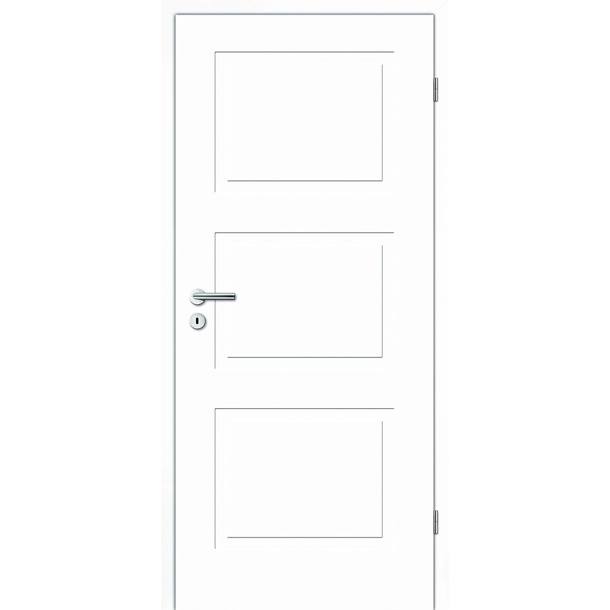 Zimmertür Lusso 03 weißlack 73,5/86 x 198,5 cm rechts