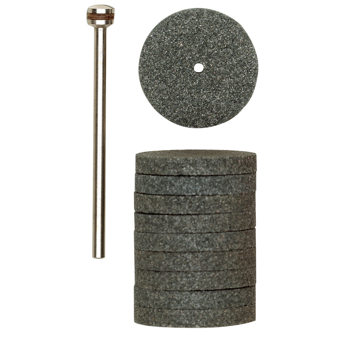 Proxxon Micromot Silicium-Karbid-Schleifscheiben Durchmesser 22 mm 10 Stück mit Träger