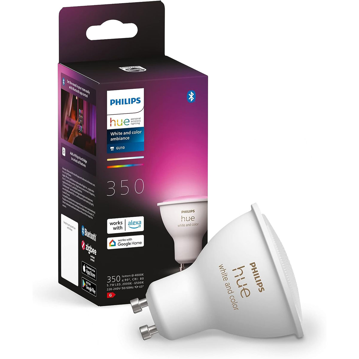 Philips Hue LED-Reflektor White und Color Ambiance GU10 5,7W Bild 12