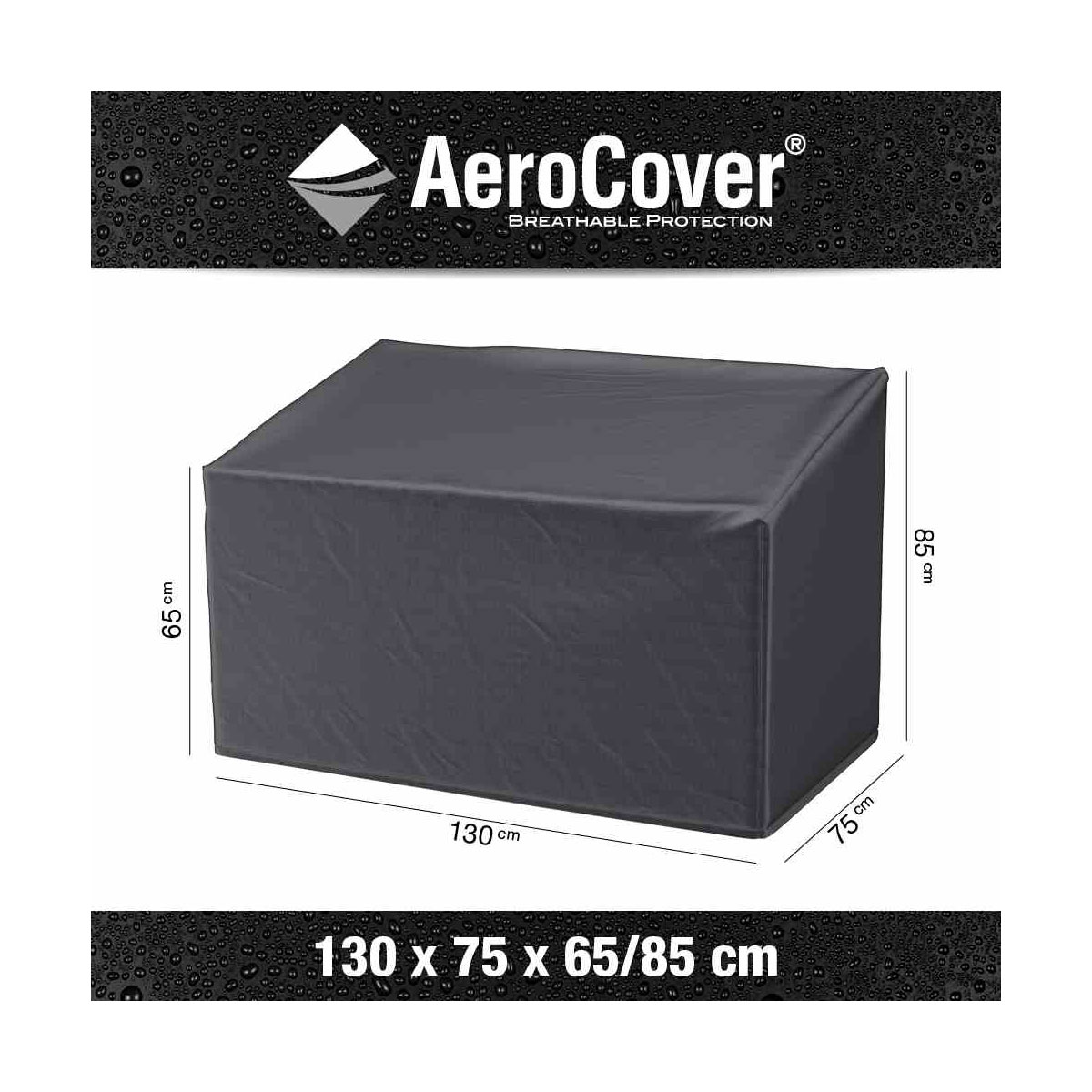 AeroCover Schutzhülle für Lounge-Bänke 130 x 75 x 65/85 cm anthrazit Bild 1