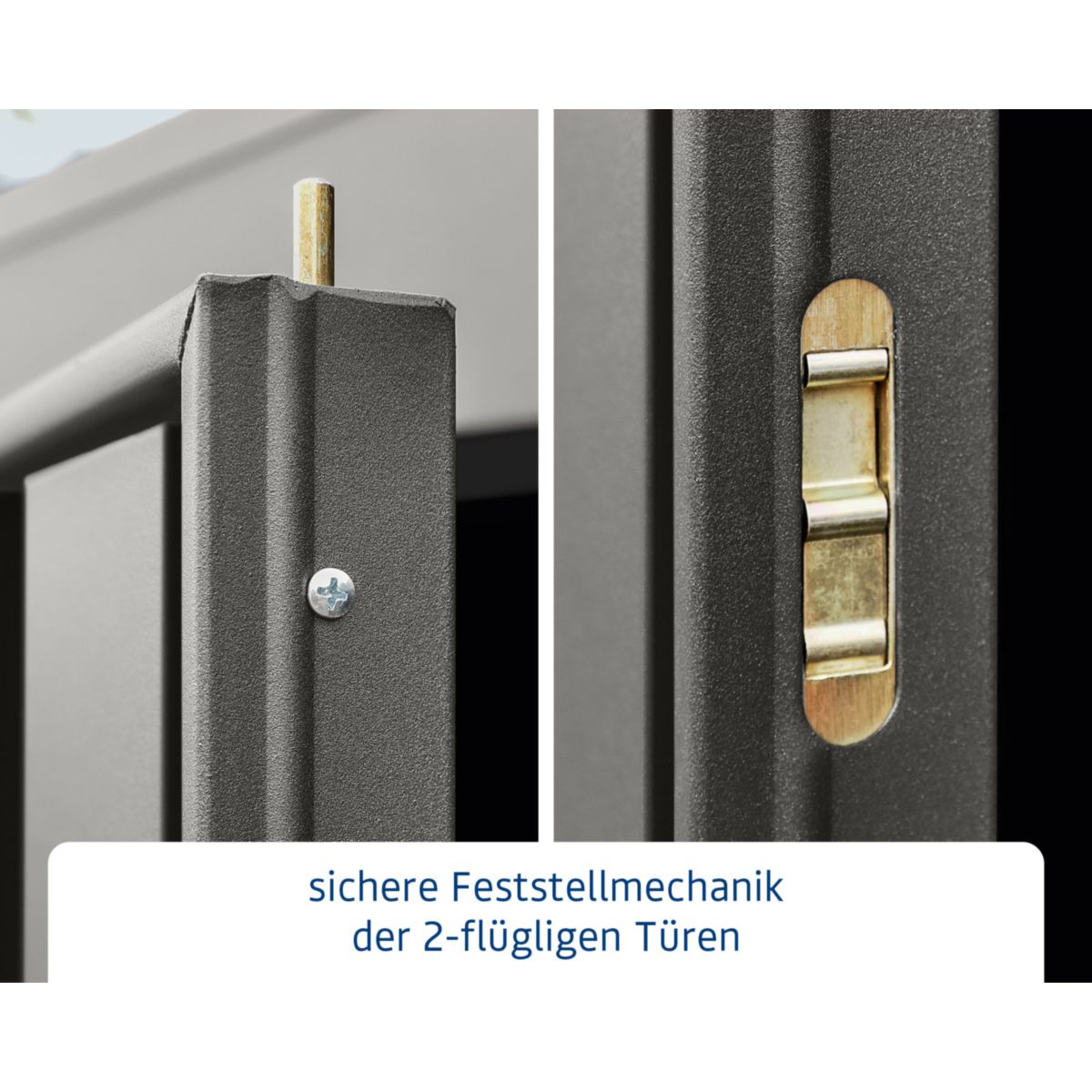 EcoStar  Gerätehaus Trend-PTyp 3RAL9007 2 flg Bild 6