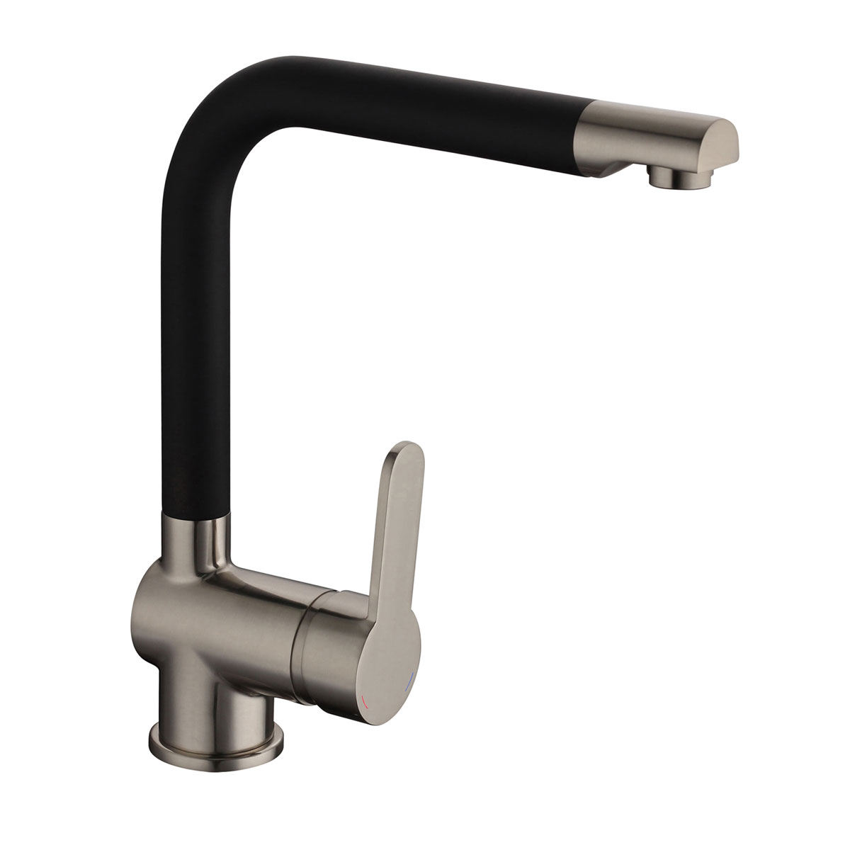 Schütte Schwenkbare Küchenarmatur Rio Edelstahloptik weiß