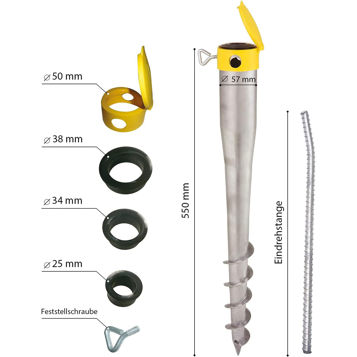 Krinner Schraubfundament Kompakt Allround Set Bild 4