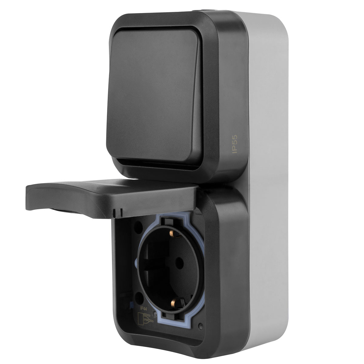 REV Ritter Kombi A/W-Schalter + Steckdose AquaStorm senkrecht Bild 8