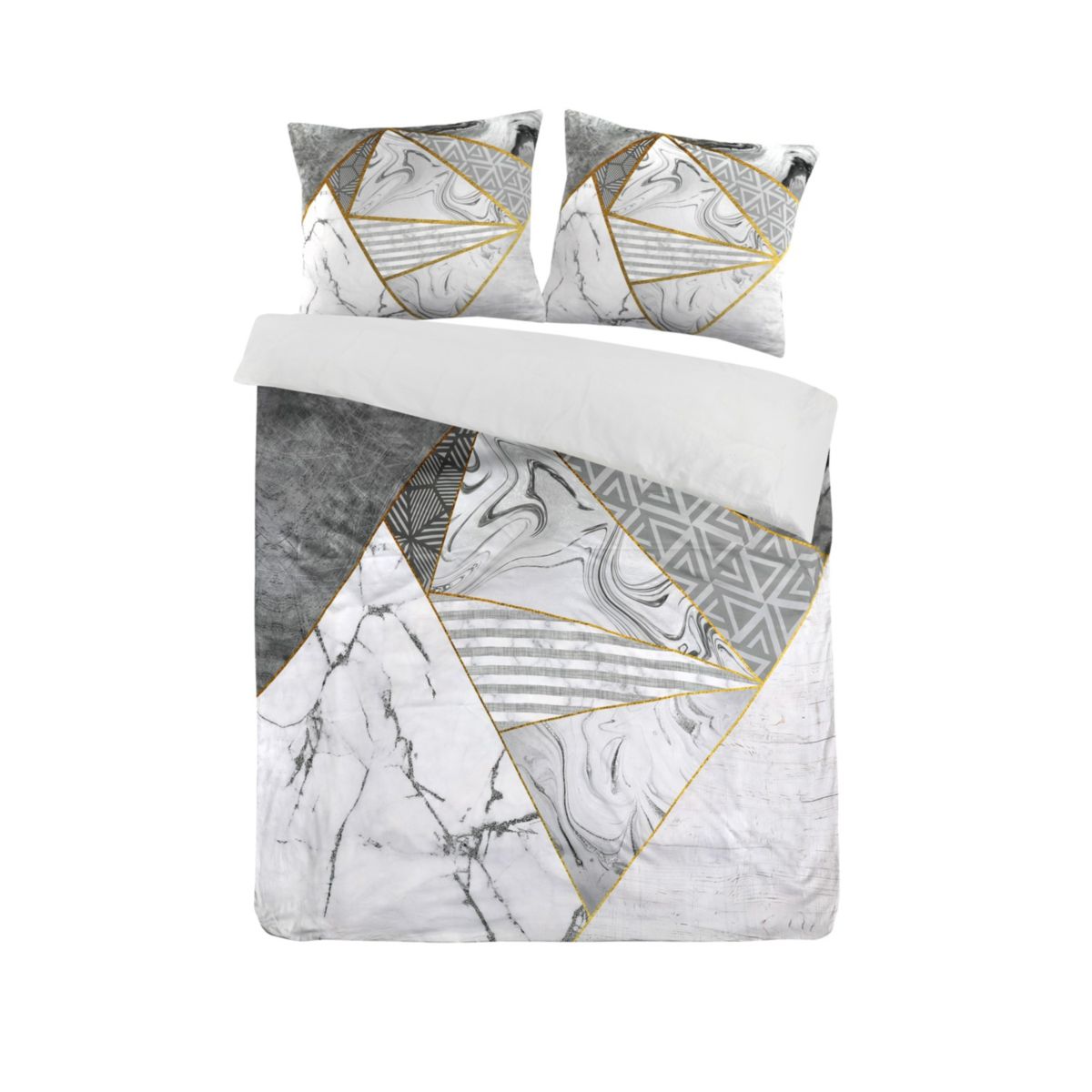 Bettwäsche Bavaria 125-GB Grau / Gold 225cm x 225cm Bild 2