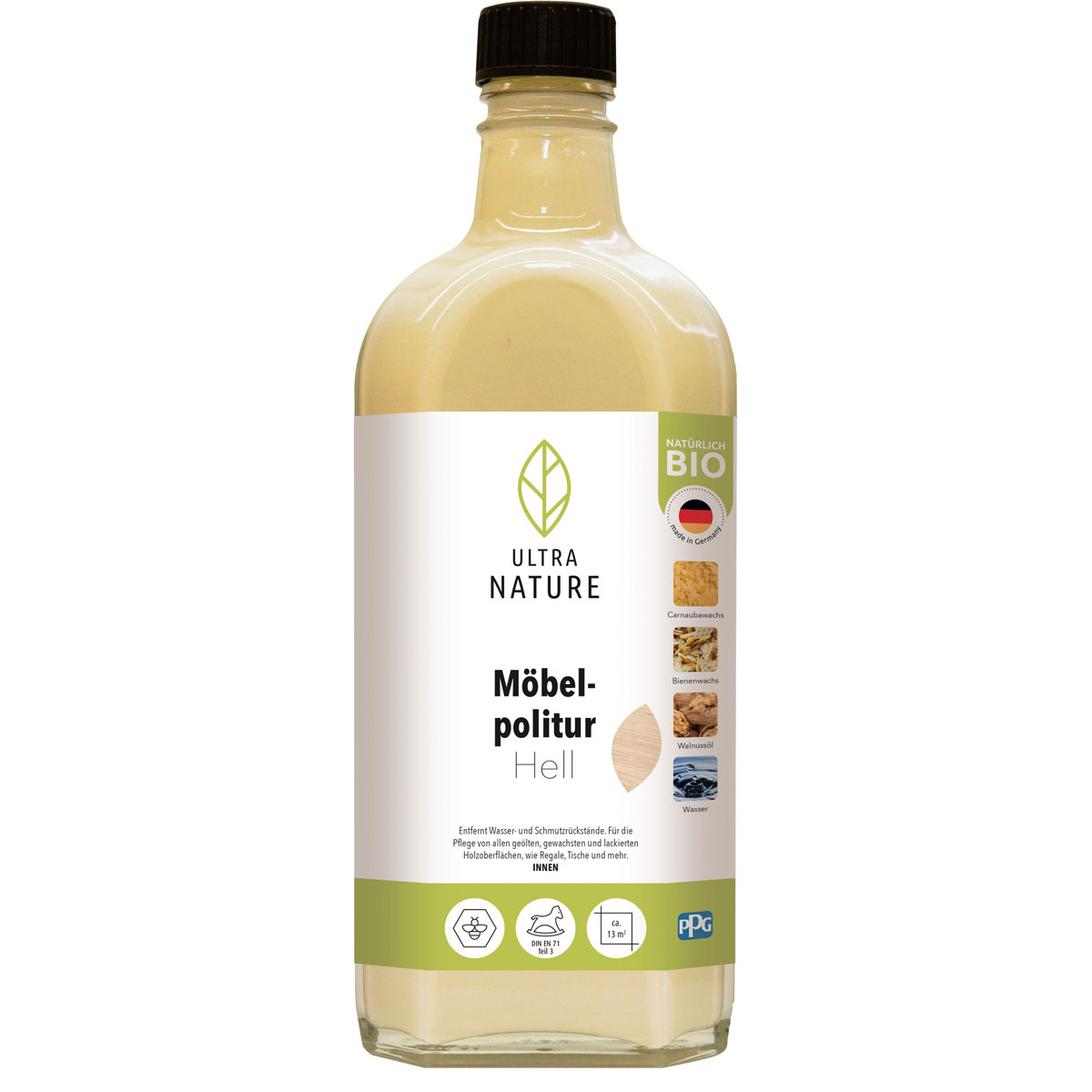 Ultra Nature Möbelpolitur Hell 0.25 L