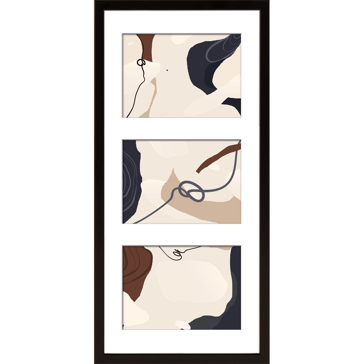 Bilderrahmen Madrid 23x50 cm schwarz