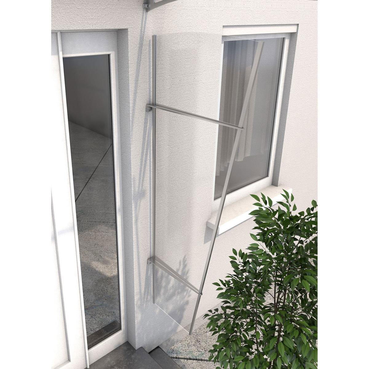 Durabil Seitenblende PT/L Edelstahl Acrylglas klar 4 mm 32 x 62 x 167 cm