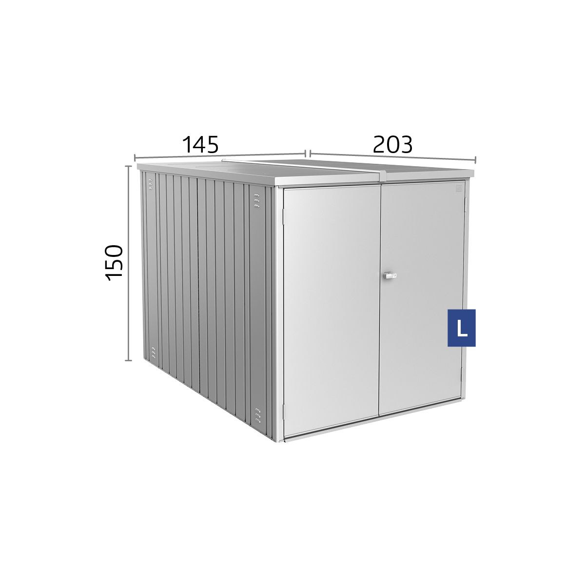 Biohort MiniGarage Gr. L dunkelgrau-metallic Bild 2