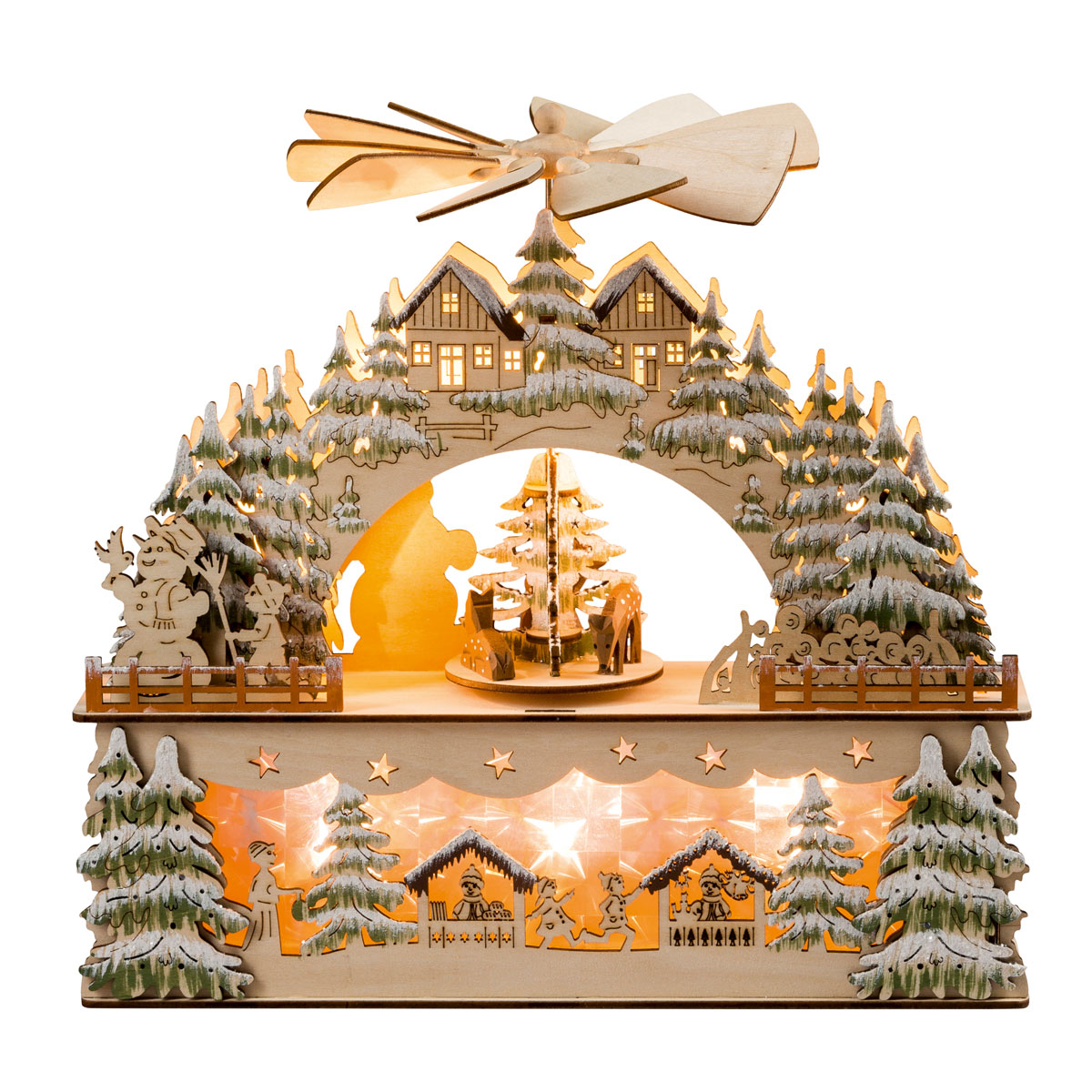 Lichterbogen mit beweglicher Pyramide