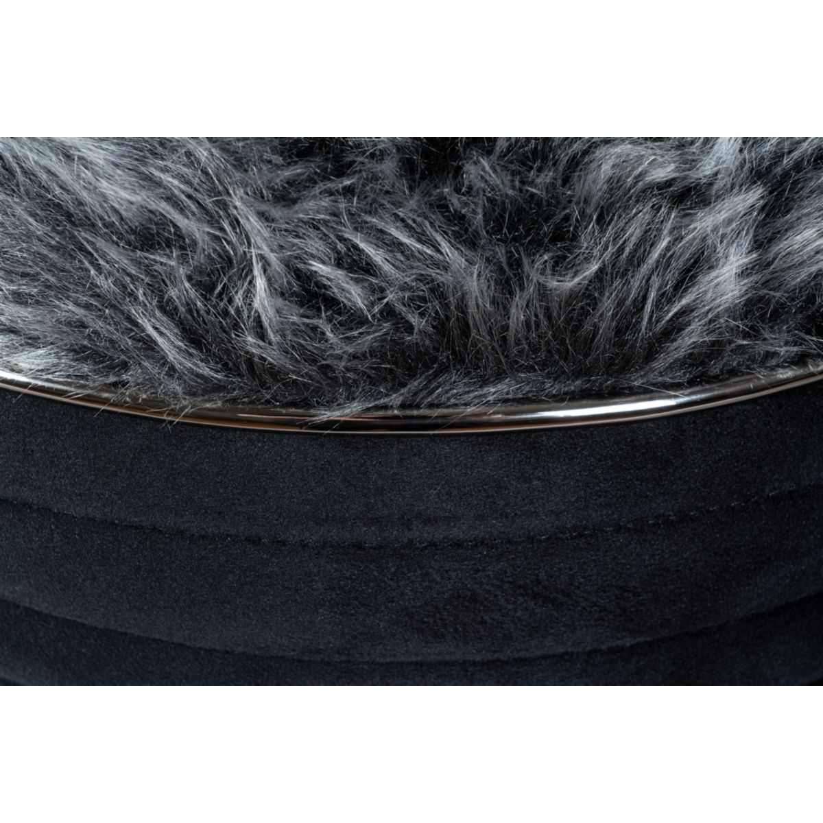 Kayoom Hocker Doric 325 Schwarz / Graphit Bild 5