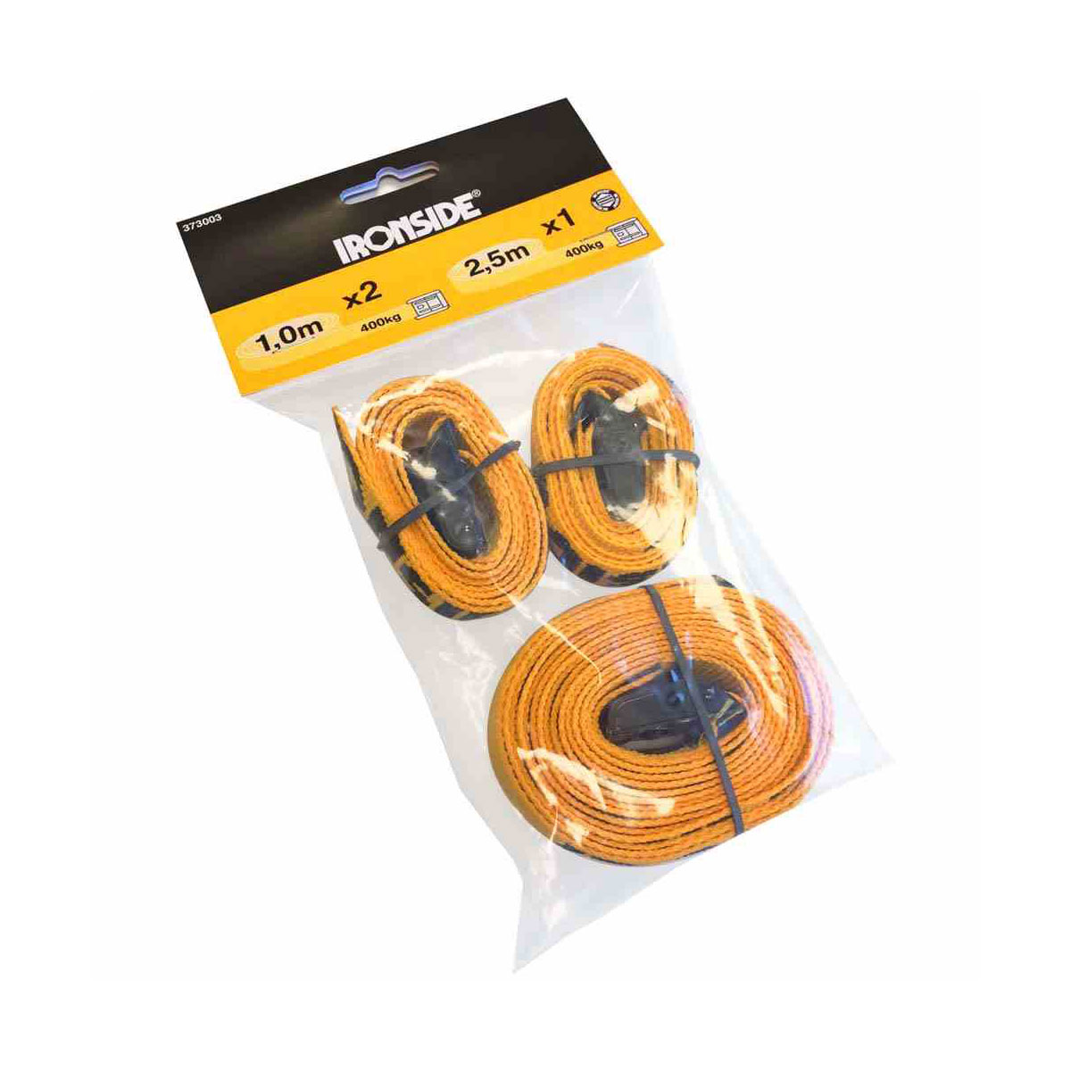 Ironside Zurrgurt-Set, 25mm, 3-teilig