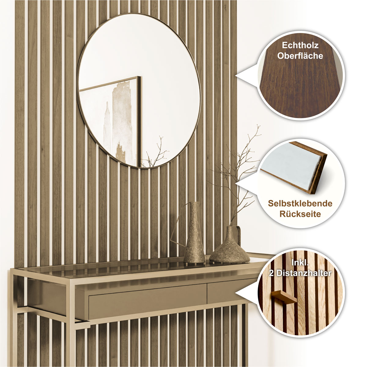 Specht Classic Stix, Eiche rustic, 250x3,45 cm Bild 3