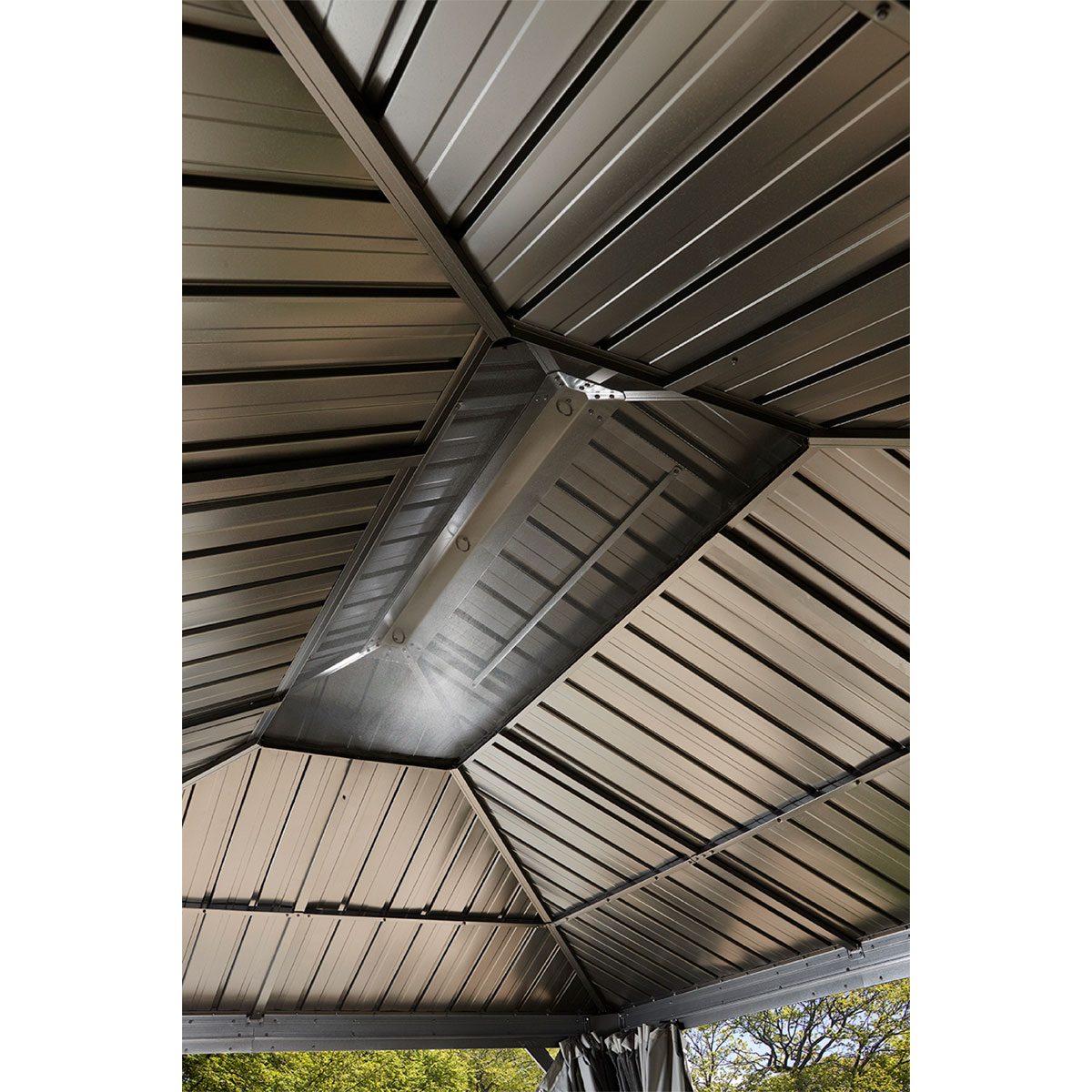 Sojag Pavillon Messina 1012 inkl. Moskitonetz 298x363x291,5cm Anthrazit Bild 10