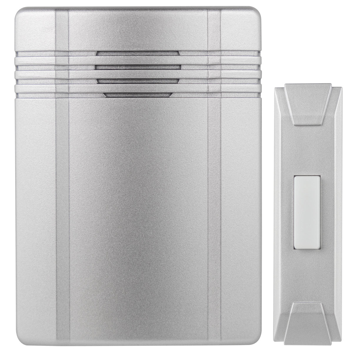 REV Ritter  Funk-Gong mit Taster kompakte Bauform 2-Klang 25m silber