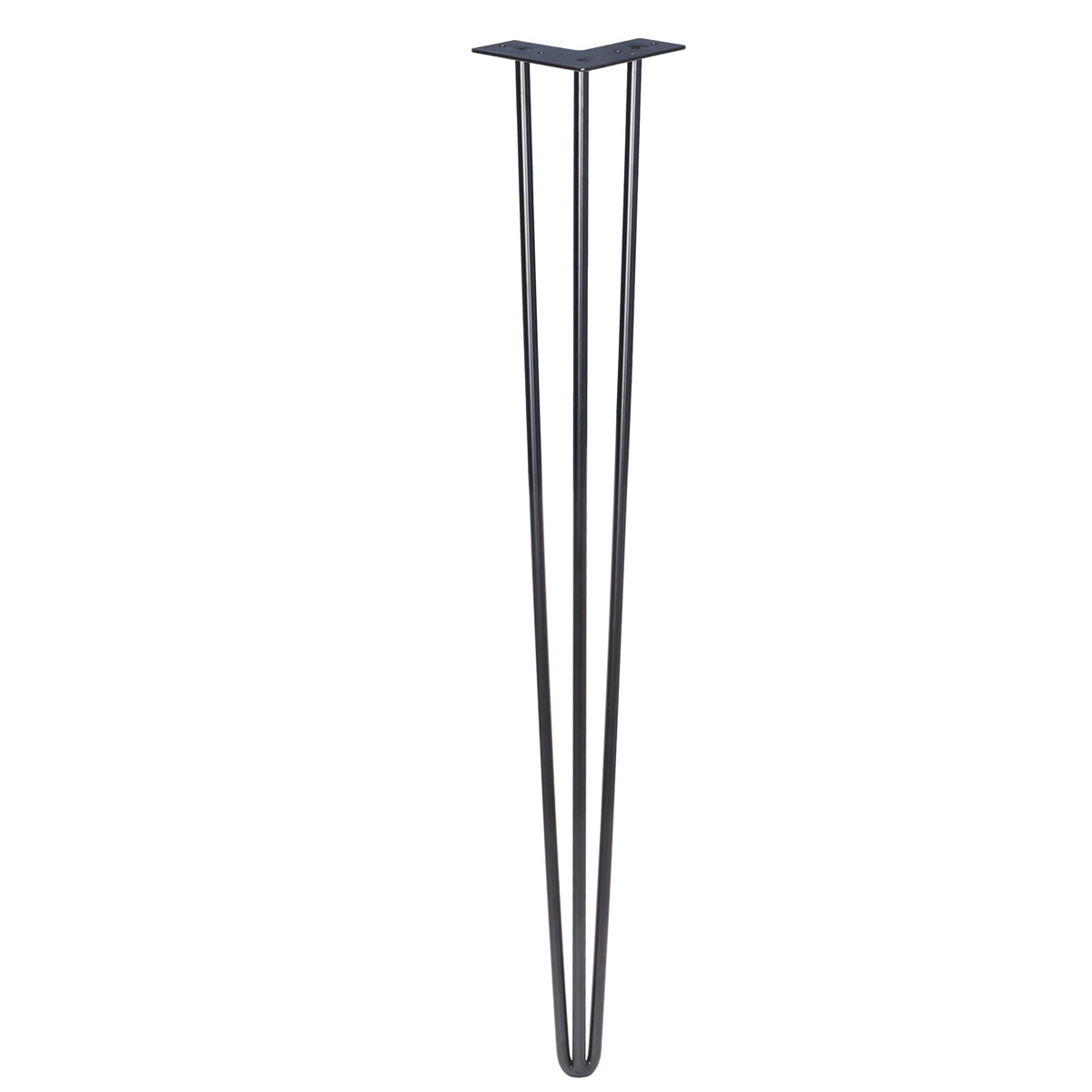 HappyHome Tischbeine 4er-Set Schwarz Stahl H:86 Bild 3