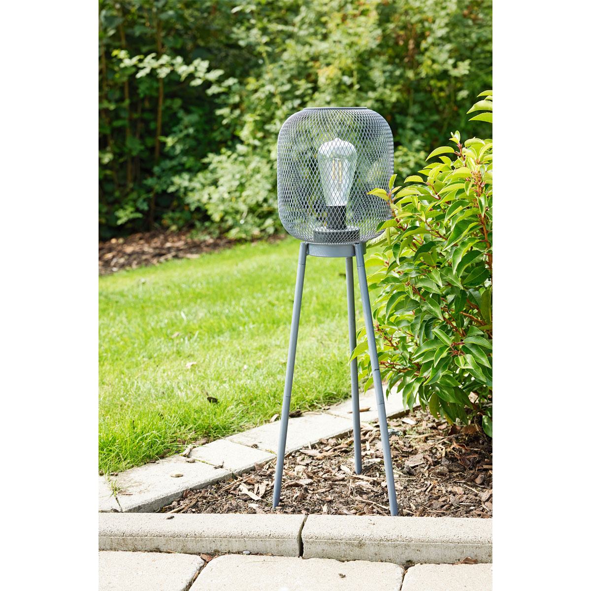 Flector Solar-Laterne Urban Nova 2in1 grau Metall warmweiße LED Bild 7