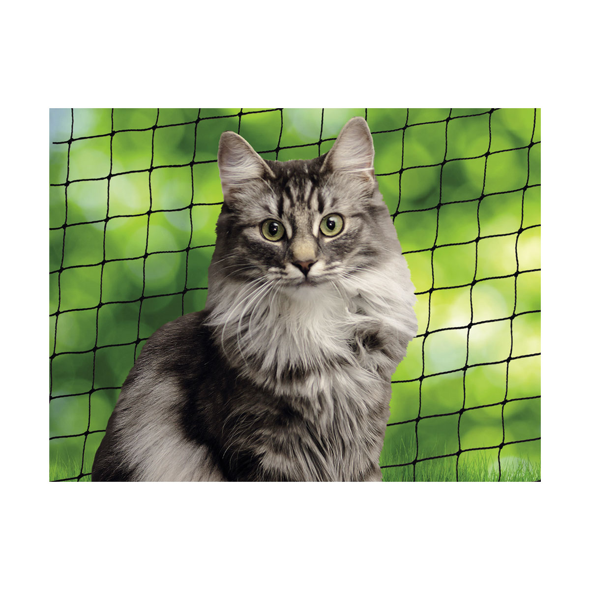 Katzenschutznetz schwarz M 4 x 3 m