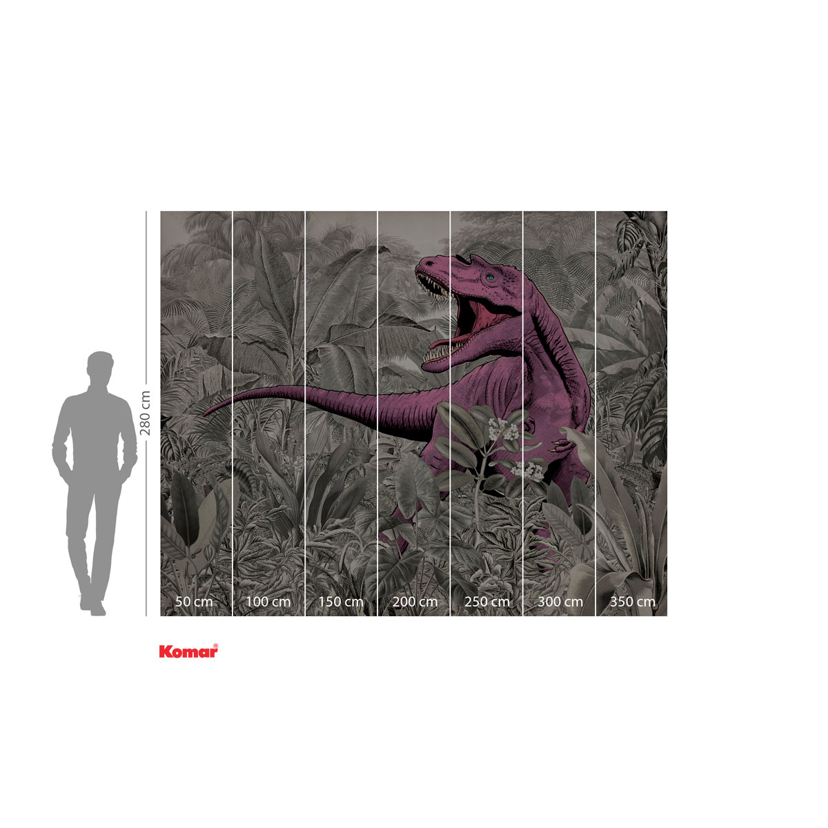 Komar  Vlies Fototapete Pinky 350x280 cm Bild 3