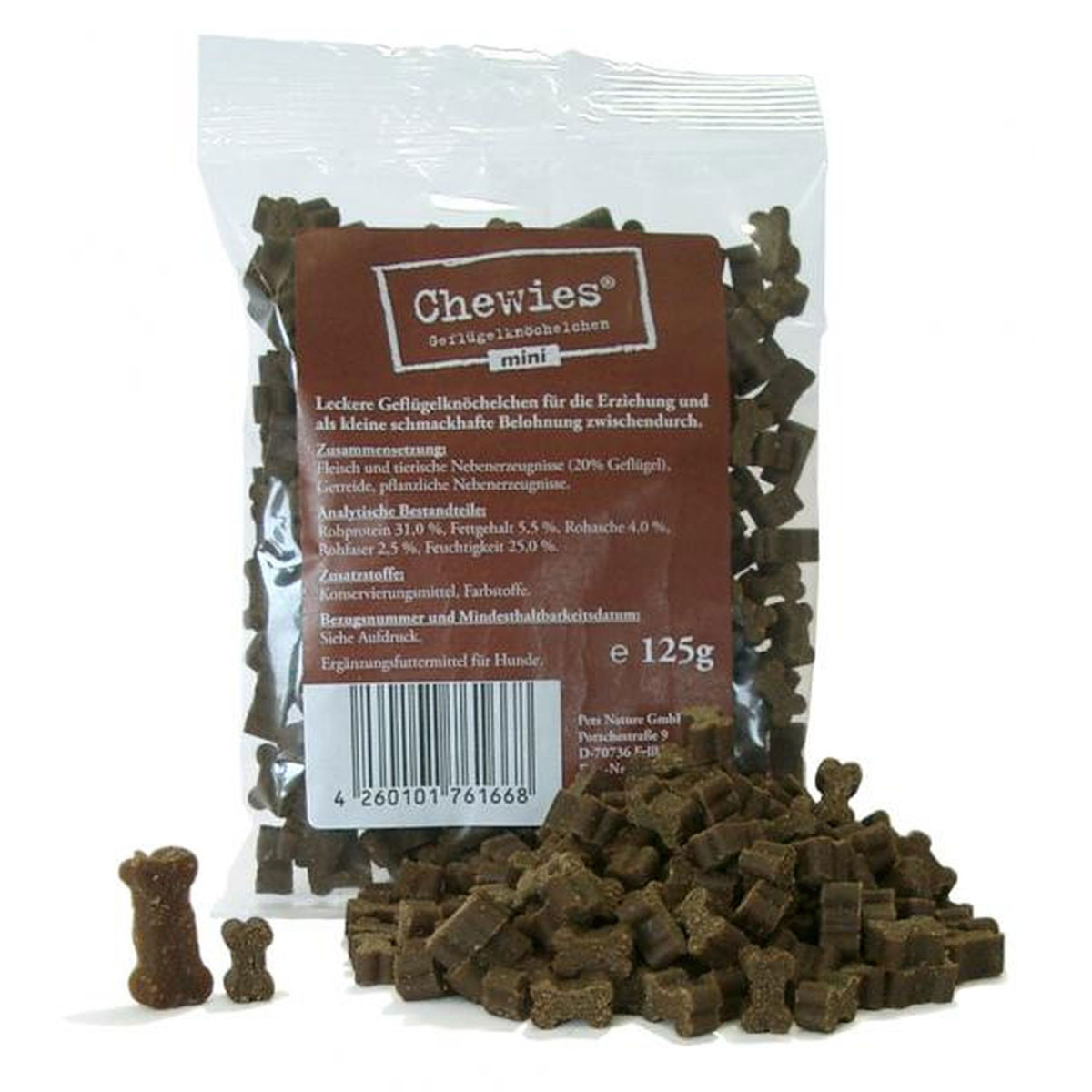 Dog Chewies Mini Geflügel 125g