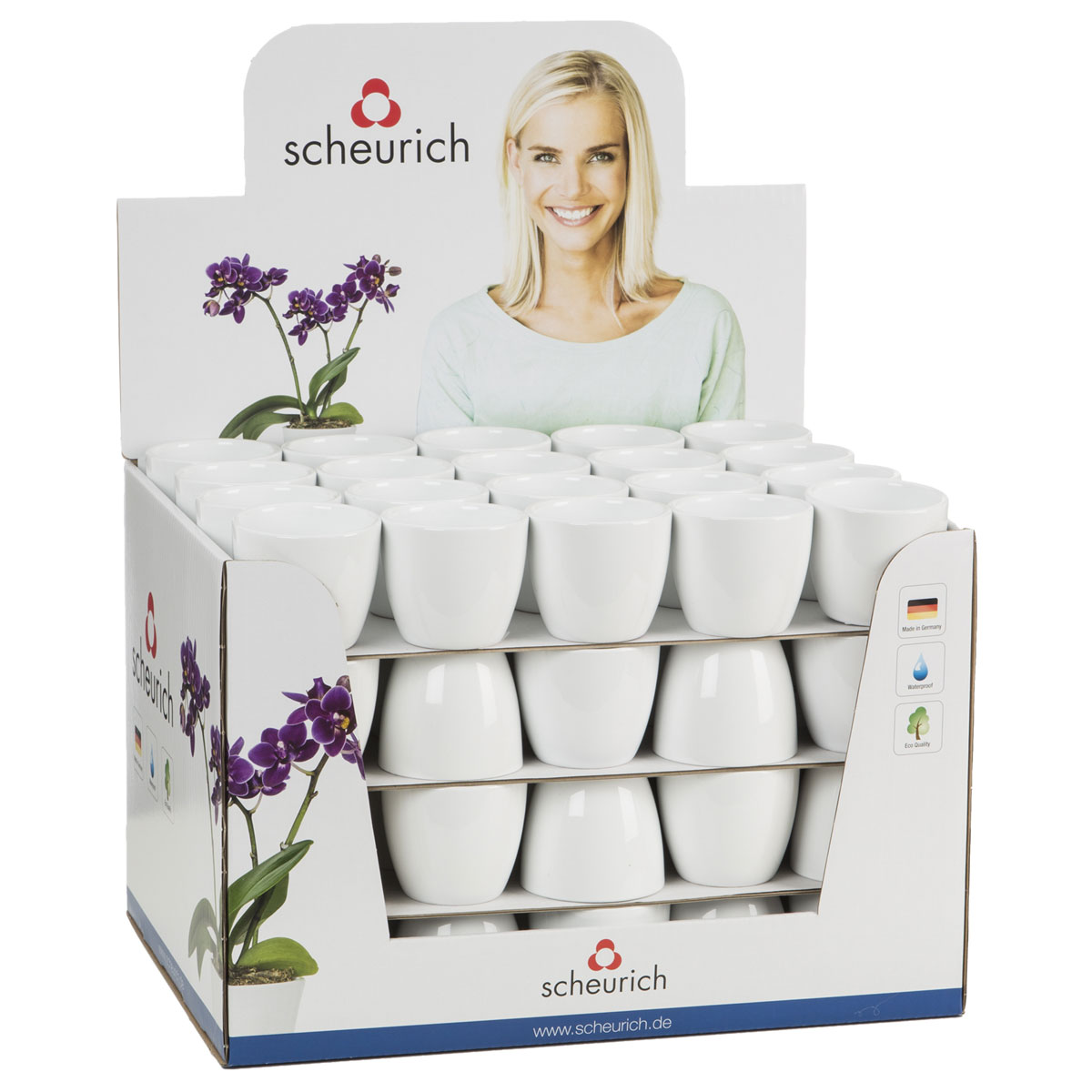 Scheurich Minitopf 7 cm Alaska weiß