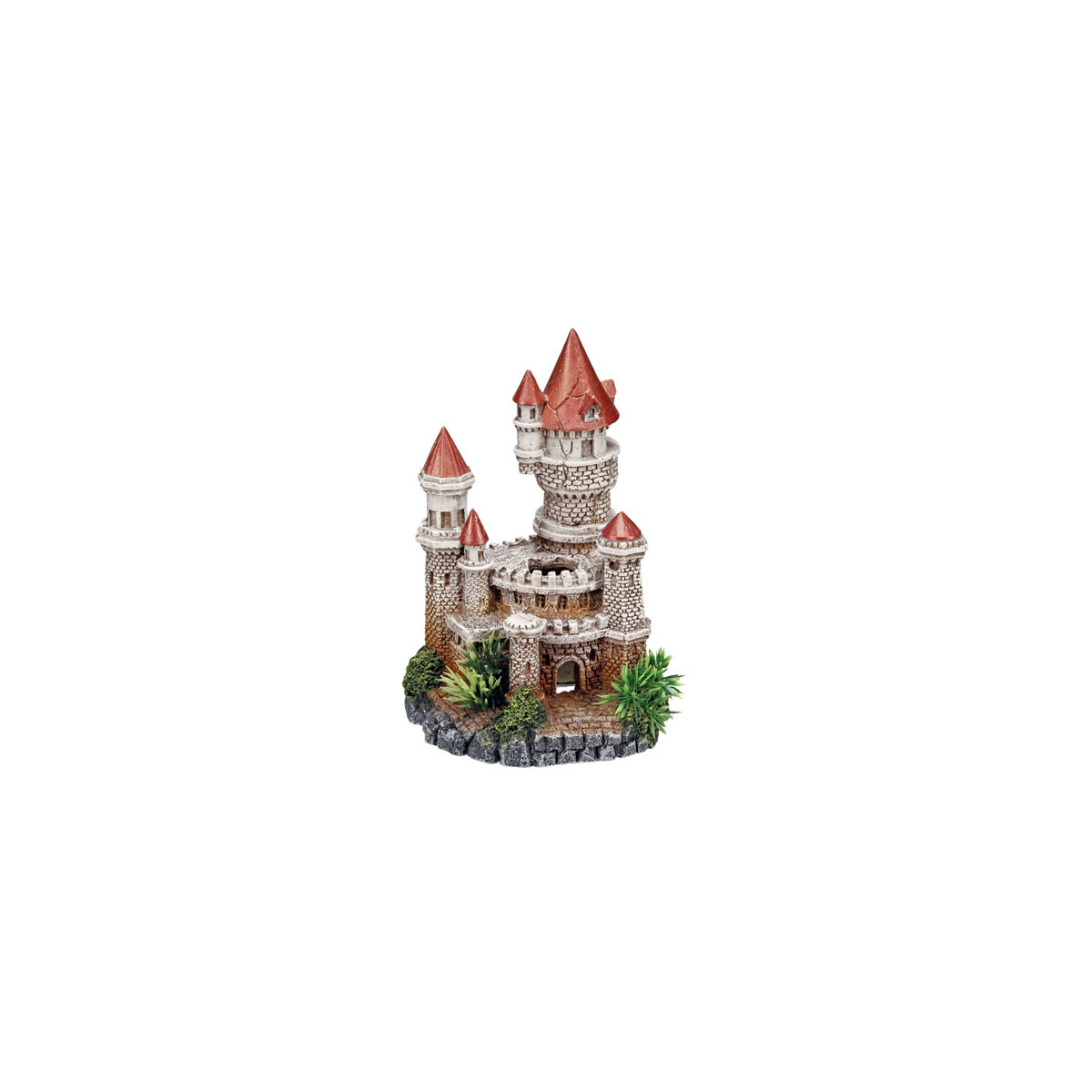 Aqua Ornaments Schloss m. Pflanzen12x10,5x18cm