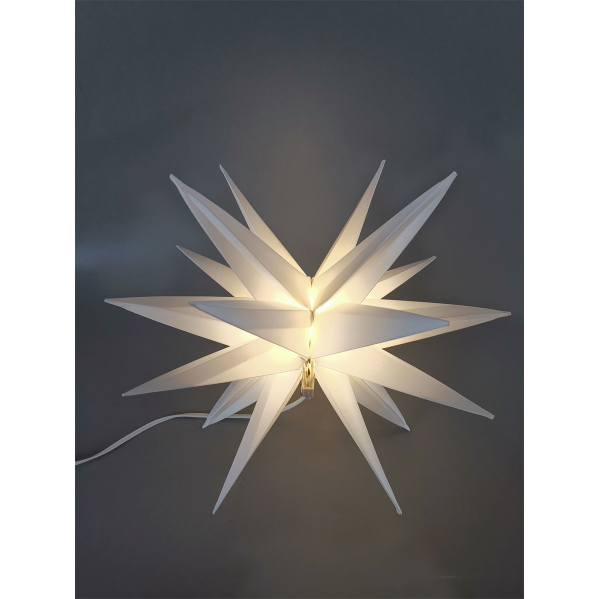 LED-Kunststoffstern weiß 35 cm Bild 1