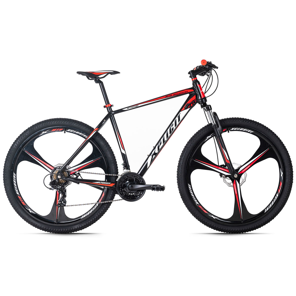 KS Cycling VTT semi-rigide 29" Xplicit noir-rouge TC 48 cm 