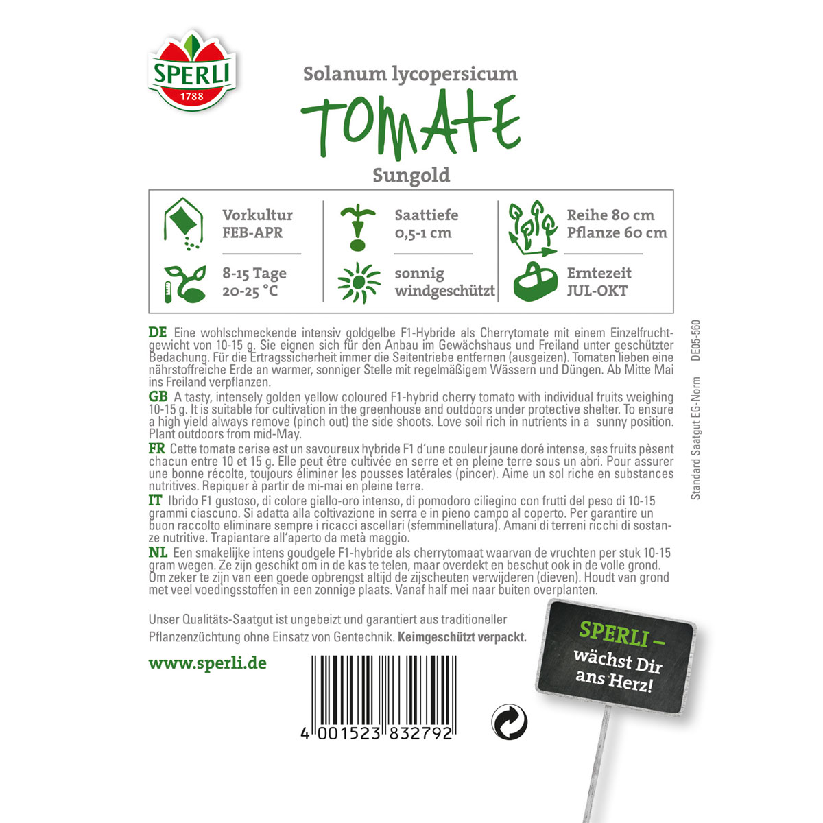 Sperli Tomaten Sungold Bild 2
