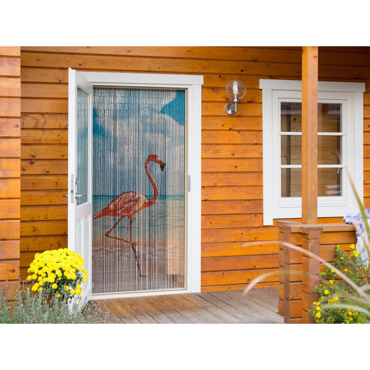 Deko-Vorhang Flamingo Bild 2