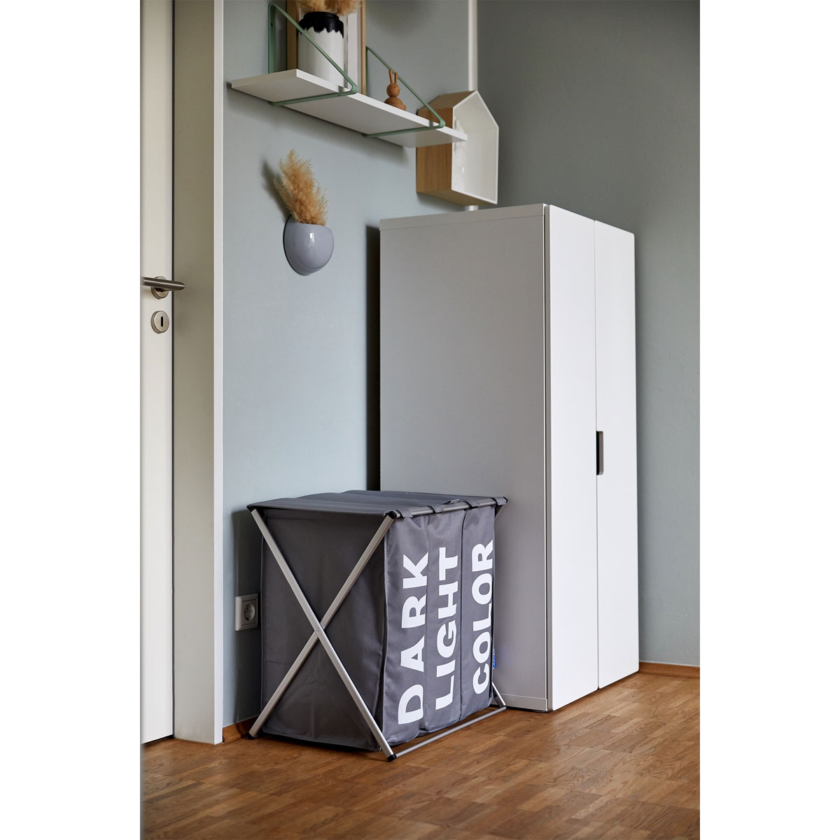 Wenko  Wäschesammler Trio Top Grau Wäschekorb 118 l Bild 5