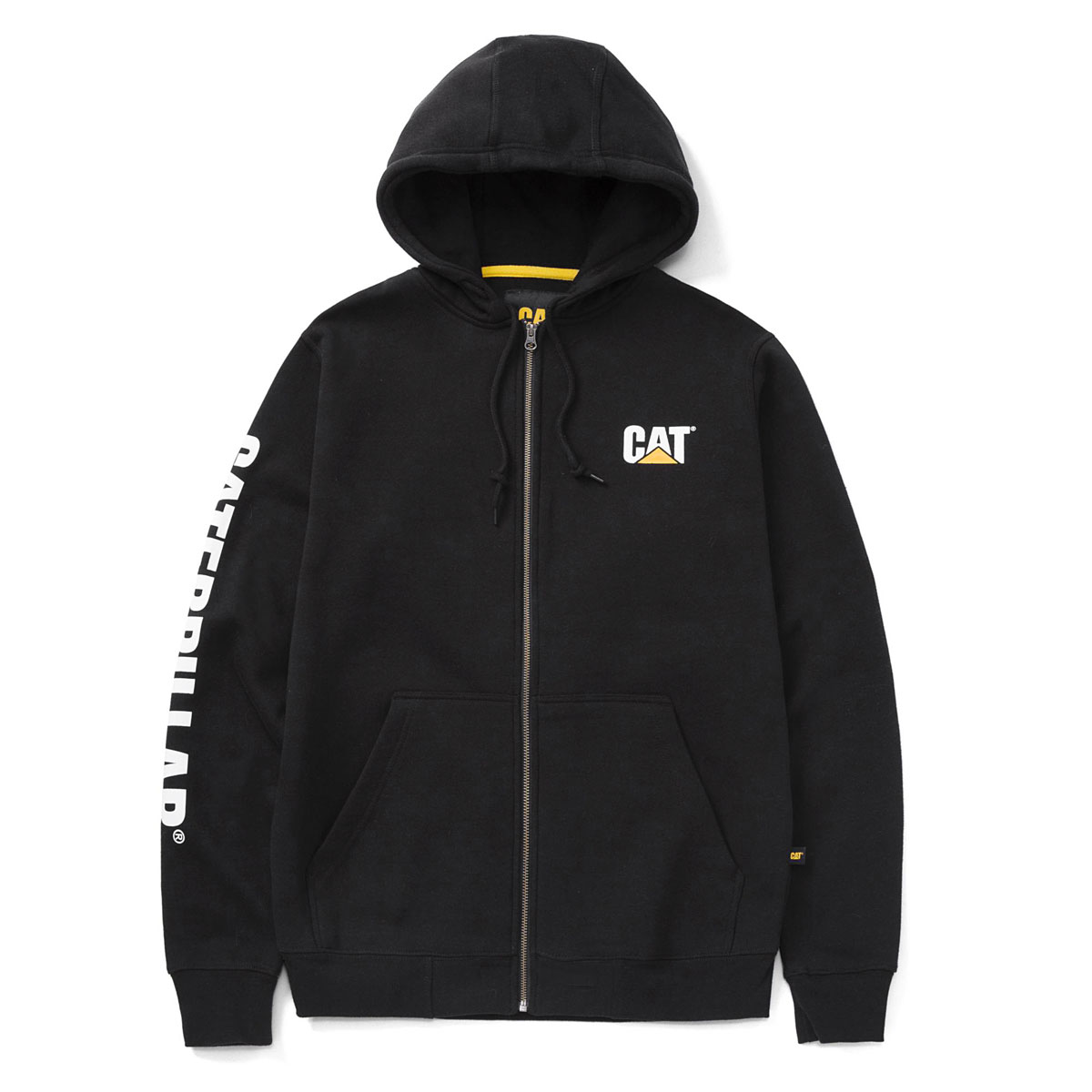 CAT Zip Hoodie Banner Gr. XL schwarz