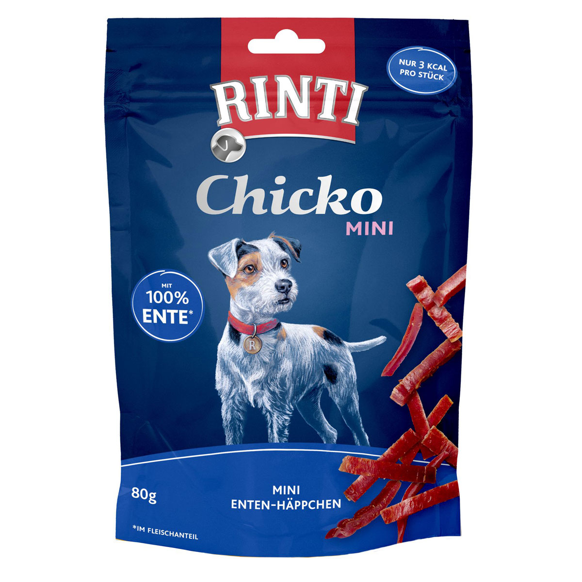 Rinti  Snack Chicko Mini Ente 80 g