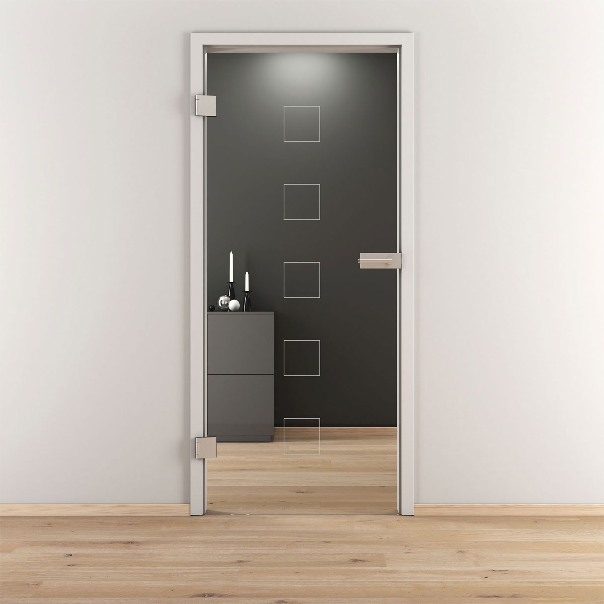 Novadoors Glasdrehtür NOVA 505 klar 95,9 x 197,2 cm Links