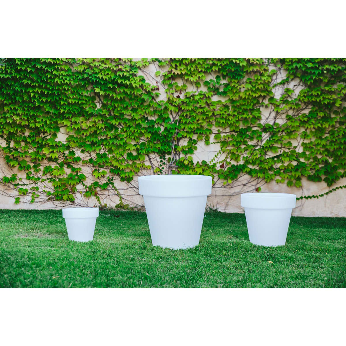 NewGarden LED-Blumentopf Magnolia 60 Ø 57 cm weiß Bild 3